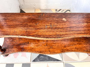 French Vintage Shelf With Spindle Supports