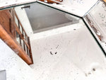 Load image into Gallery viewer, Antique French Circular Venetian Mirror With Etched Floral Design And Scalloped Edges
