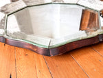 Load image into Gallery viewer, Antique French Circular Venetian Mirror With Etched Floral Design And Scalloped Edges
