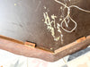 Antique French Circular Venetian Mirror With Etched Floral Design And Scalloped Edges