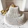 Vintage Italian Ceramic Woven Pendant Light