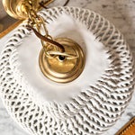 Load image into Gallery viewer, Vintage Italian Ceramic Woven Pendant Light
