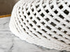 Vintage Italian Ceramic Woven Pendant Light