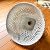 Vintage Italian Ceramic Woven Pendant Light