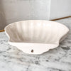 French Vintage Ceramic Shell Wall Pocket / Dish