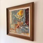 Load image into Gallery viewer, Swedish Oil On Board, Still Life With Yellow Flower, Signed Lars Vidlund
