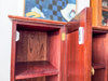 A Pair Of Matching Pot Cupboards / Nightstands With Marble Tops