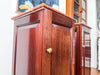 A Pair Of Matching Pot Cupboards / Nightstands With Marble Tops