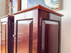 A Pair Of Matching Pot Cupboards / Nightstands With Marble Tops