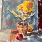 Load image into Gallery viewer, Swedish Oil On Board, Still Life With Yellow Flower, Signed Lars Vidlund
