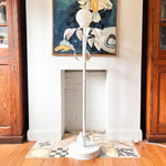 Load image into Gallery viewer, French Vintage White Toleware Standard Lamp
