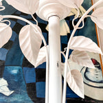 Load image into Gallery viewer, French Vintage White Toleware Standard Lamp
