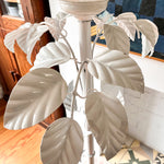 Load image into Gallery viewer, French Vintage White Toleware Standard Lamp
