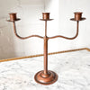 Art Nouveau Copper Candlestick