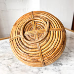 Load image into Gallery viewer, Gabriella Crespi Style Pencil Reed And Brass Basket
