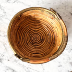 Load image into Gallery viewer, Gabriella Crespi Style Pencil Reed And Brass Basket
