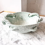 Load image into Gallery viewer, Vintage Speckled Light Green Ceramic Rope Bowl By Vallauris
