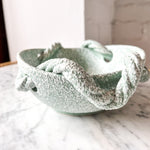 Load image into Gallery viewer, Vintage Speckled Light Green Ceramic Rope Bowl By Vallauris
