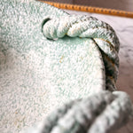 Load image into Gallery viewer, Vintage Speckled Light Green Ceramic Rope Bowl By Vallauris
