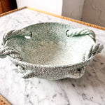 Load image into Gallery viewer, Vintage Speckled Light Green Ceramic Rope Bowl By Vallauris
