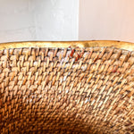 Load image into Gallery viewer, Gabriella Crespi Style Pencil Reed And Brass Pot
