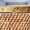 Gabriella Crespi Style Pencil Reed And Brass Pot
