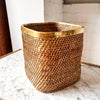 Gabriella Crespi Style Pencil Reed And Brass Pot