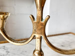 Load image into Gallery viewer, Mid Century Brass Brutalist Candlestick
