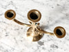 Mid Century Brass Brutalist Candlestick