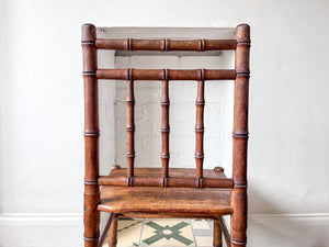 Antique Faux Bamboo Child's Chair