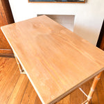 Load image into Gallery viewer, Vintage Harrods Beech Faux Bamboo Dressing Table / Desk
