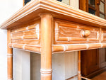 Load image into Gallery viewer, Vintage Harrods Beech Faux Bamboo Dressing Table / Desk
