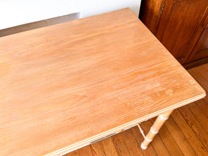 Vintage Harrods Beech Faux Bamboo Dressing Table / Desk