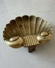 Vintage Brass Clam Shell Trinket Dish