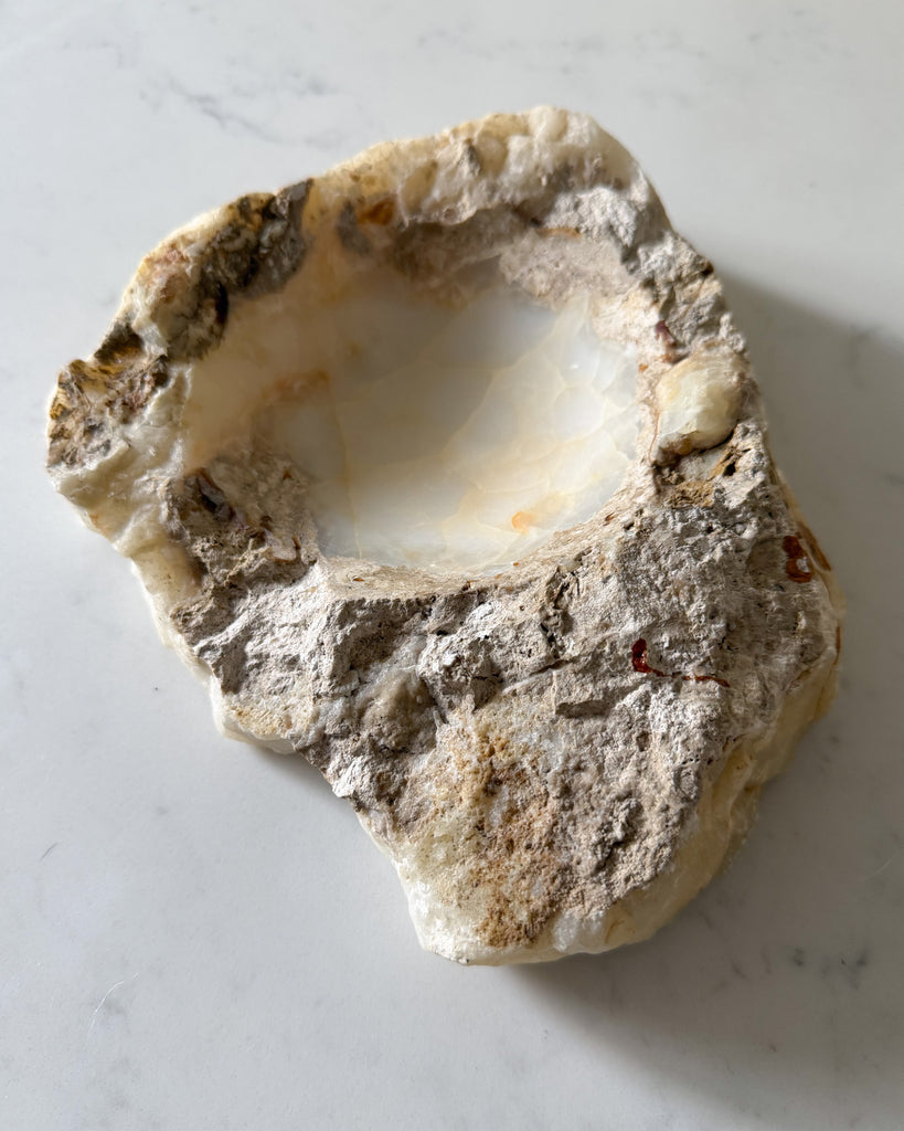 Vintage Marble Catchall Bowl / Trinket Dish