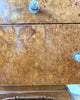 Pair Of Continental Art Deco Burl Walnut Bedside Cabinets