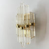 Wall Light Sconce With Glass Rods In The Style Of Venini