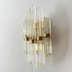 Load image into Gallery viewer, Wall Light Sconce With Glass Rods In The Style Of Venini
