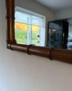 Load image into Gallery viewer, Vintage Faux Bamboo Wall Mirror
