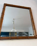 Load image into Gallery viewer, Vintage Faux Bamboo Wall Mirror
