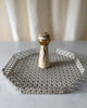 French Mid Century Perforated Metal And Ceramic Catchall In The Style Of Mathieu Matègot (Copy)