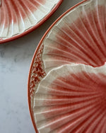 Load image into Gallery viewer, Pair Of Vintage French Pink Scallop Shell Plates
