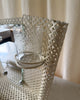 French Mid Century Perforated Metal Mirror With Shelf In The Style Of Mathieu Mategot