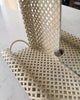 French Mid Century Perforated Metal Mirror With Shelf In The Style Of Mathieu Mategot