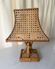 Vintage Italian Bamboo And Cane Table Lamp