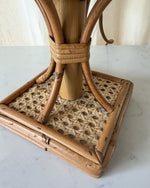 Load image into Gallery viewer, Vintage Italian Bamboo And Cane Table Lamp

