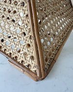 Load image into Gallery viewer, Vintage Italian Bamboo And Cane Table Lamp
