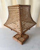 Vintage Italian Bamboo And Cane Table Lamp