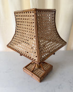 Load image into Gallery viewer, Vintage Italian Bamboo And Cane Table Lamp
