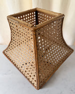 Load image into Gallery viewer, Vintage Italian Bamboo And Cane Table Lamp
